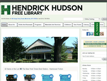 Tablet Screenshot of henhudfreelibrary.org